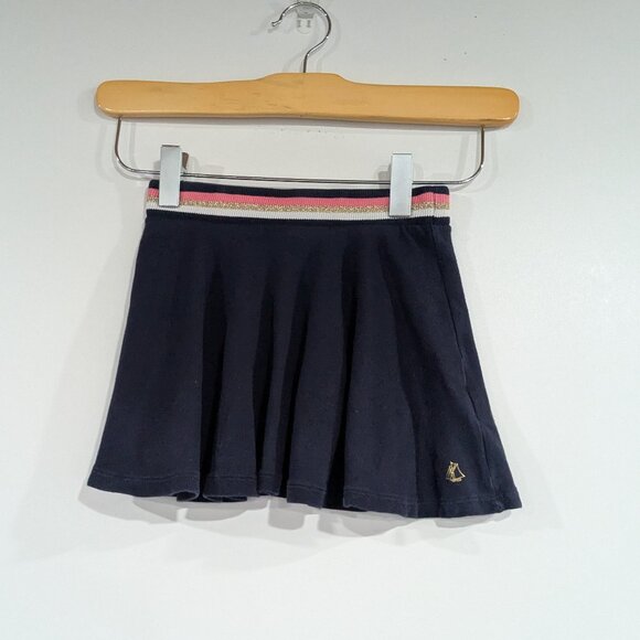Petit Bateau Jersey Circle Skirt Navy Blue Size 5 - Picture 1 of 3